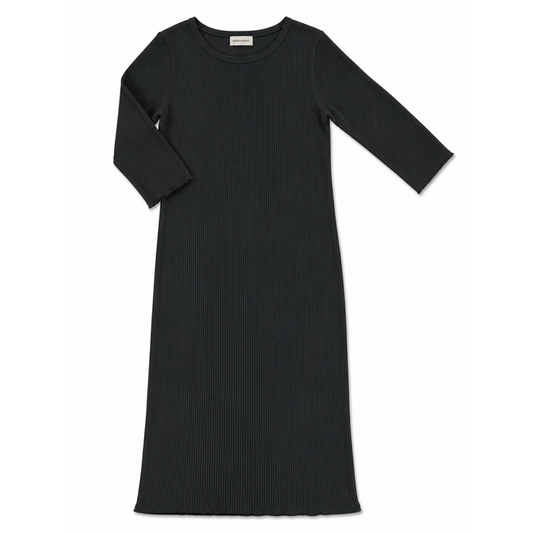 SOBACHA RIBBED ADULT DRESS Pirate Black