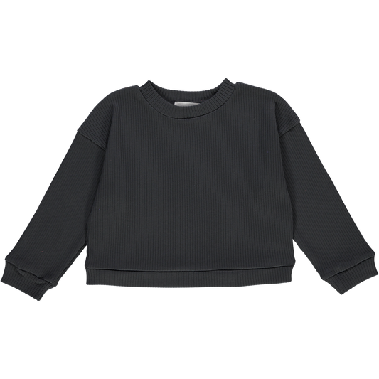 T-SHIRT OOLONG CÔTELÉ KIDS Pirate Black