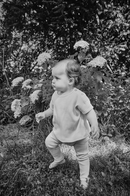 LEGGINGS SPRAY CÔTELÉ Baby Blue