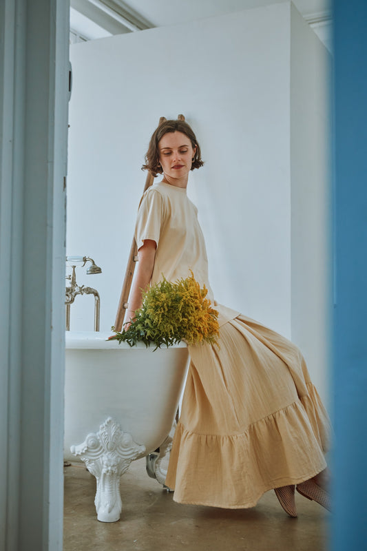 STATICE SKIRT Biscotti