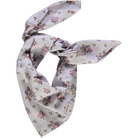 Foulard kids & adulte Tournesol en coton bio – Fleuri rose gris | Poudre Organic 1