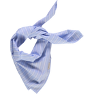 Foulard kids & adulte Tournesol en coton bio – Rayures bleues | Poudre Organic 1