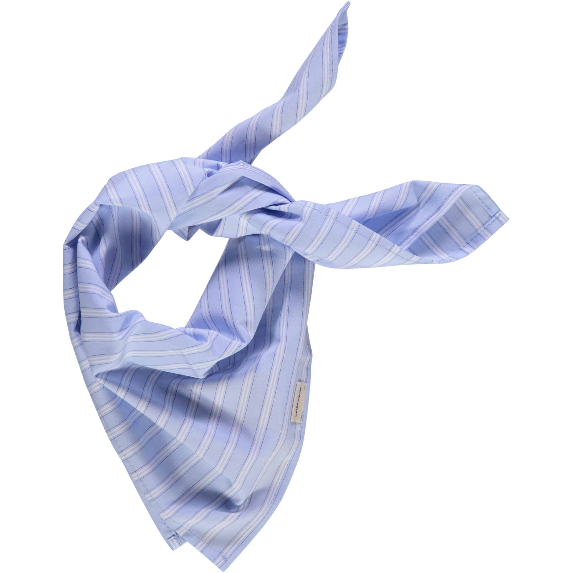 Foulard kids & adulte Tournesol en coton bio – Rayures bleues | Poudre Organic 1