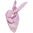 Foulard kids & adulte Tournesol en coton bio – Rayures roses | Poudre Organic 1
