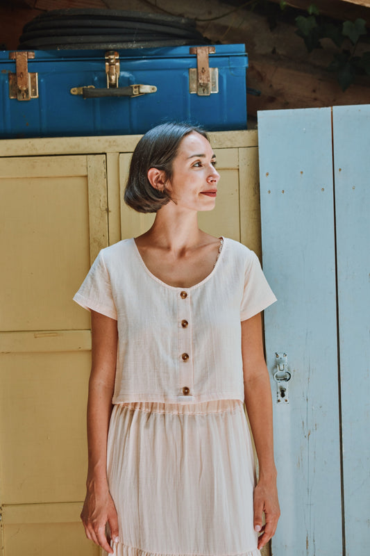 FREESIA ADULT TOP Scallop Shell