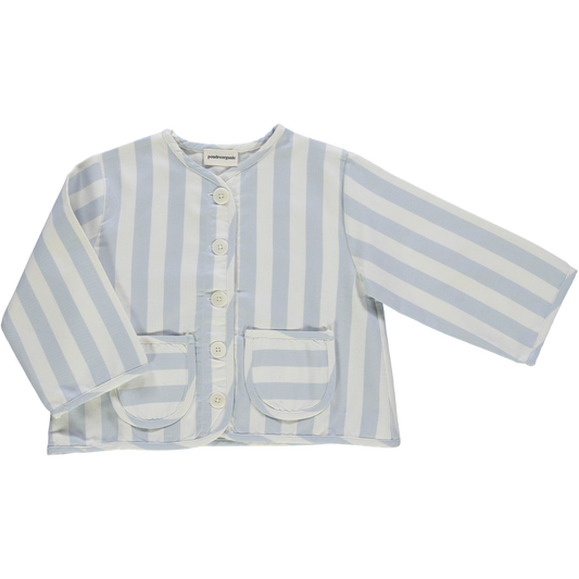 VESTE PÂTURIN KIDS Denim Rayé Bleu Clair