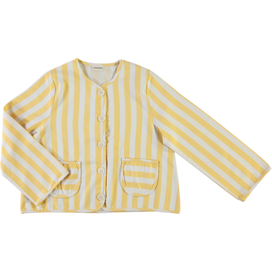 VESTE PÂTURIN ADULTE Denim Rayé Jaune