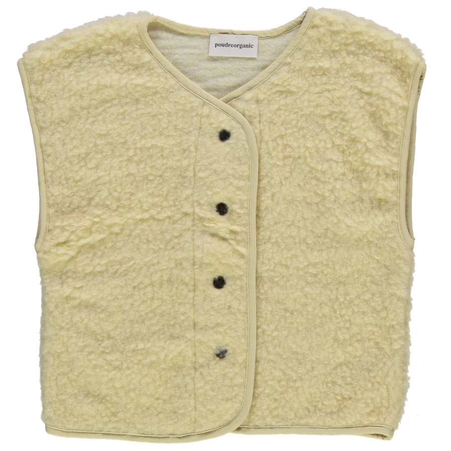 VESTE SHEEP LAINE Jaune Pâle