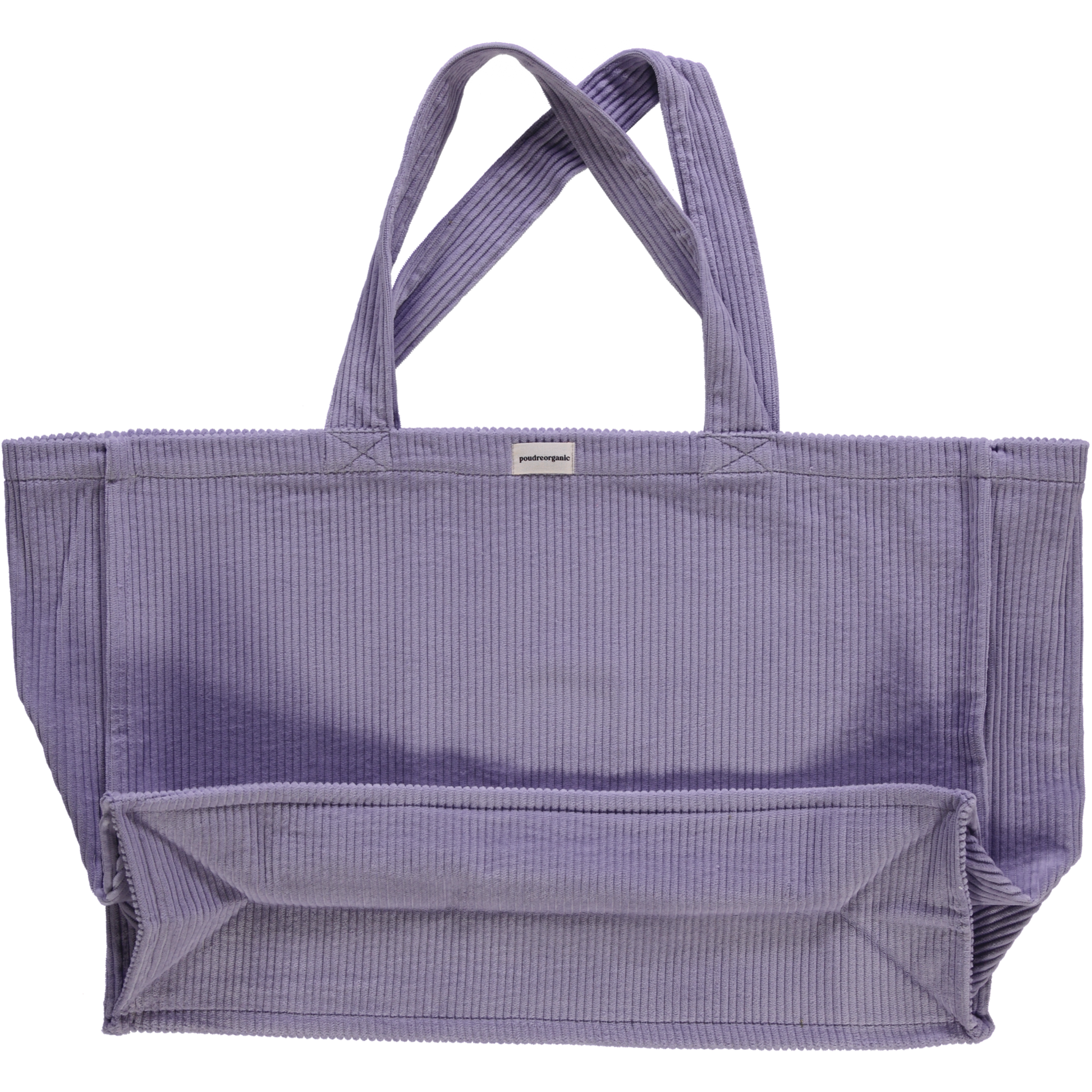 Sac cabas kids & adulte Vigne côtelé en coton bio – Lavender Gray | Poudre Organic 2