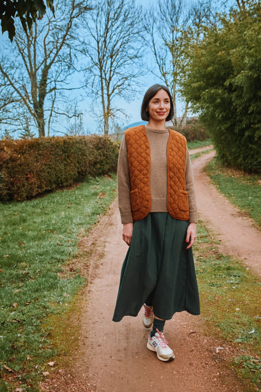 PULL AZALÉE LAINE ADULTE Brown Caribou