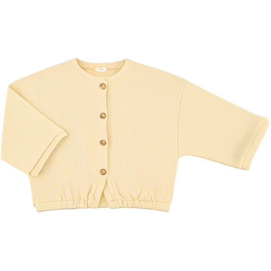 CARDIGAN ZAATAR CÔTELÉ Mellow Yellow