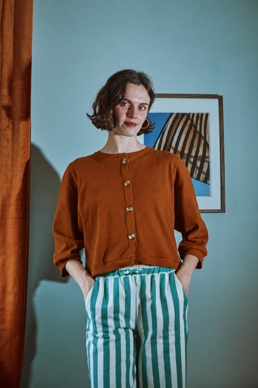 CARDIGAN ZAATAR CÔTELÉ Monk's Robe