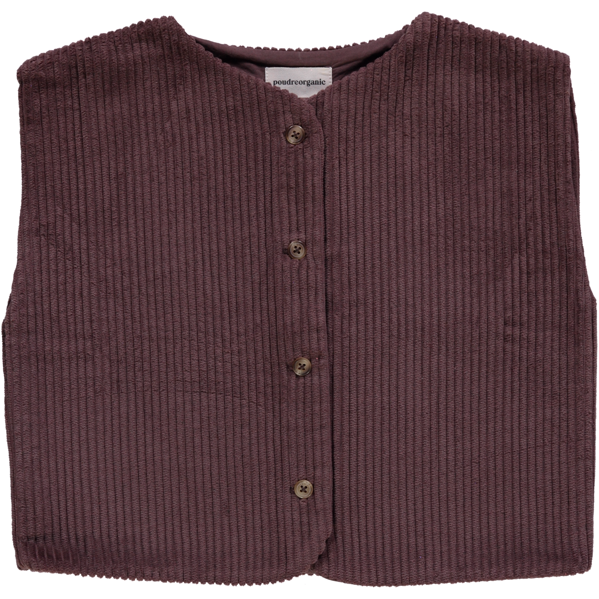 Veste kids Cyprès en velours côtelé coton bio – Potting soil | Poudre Organic 1