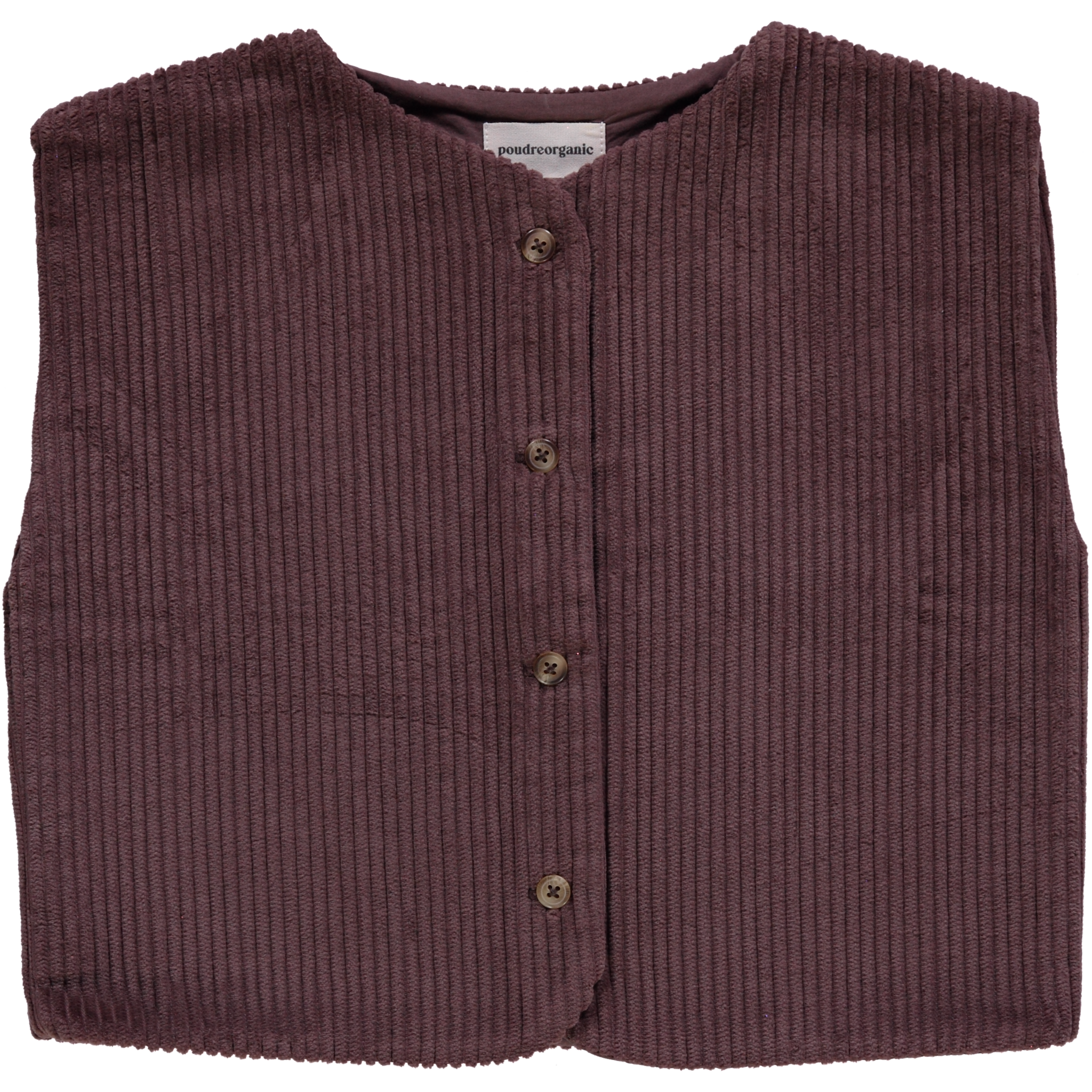 Veste kids Cyprès en velours côtelé coton bio – Potting soil | Poudre Organic 1