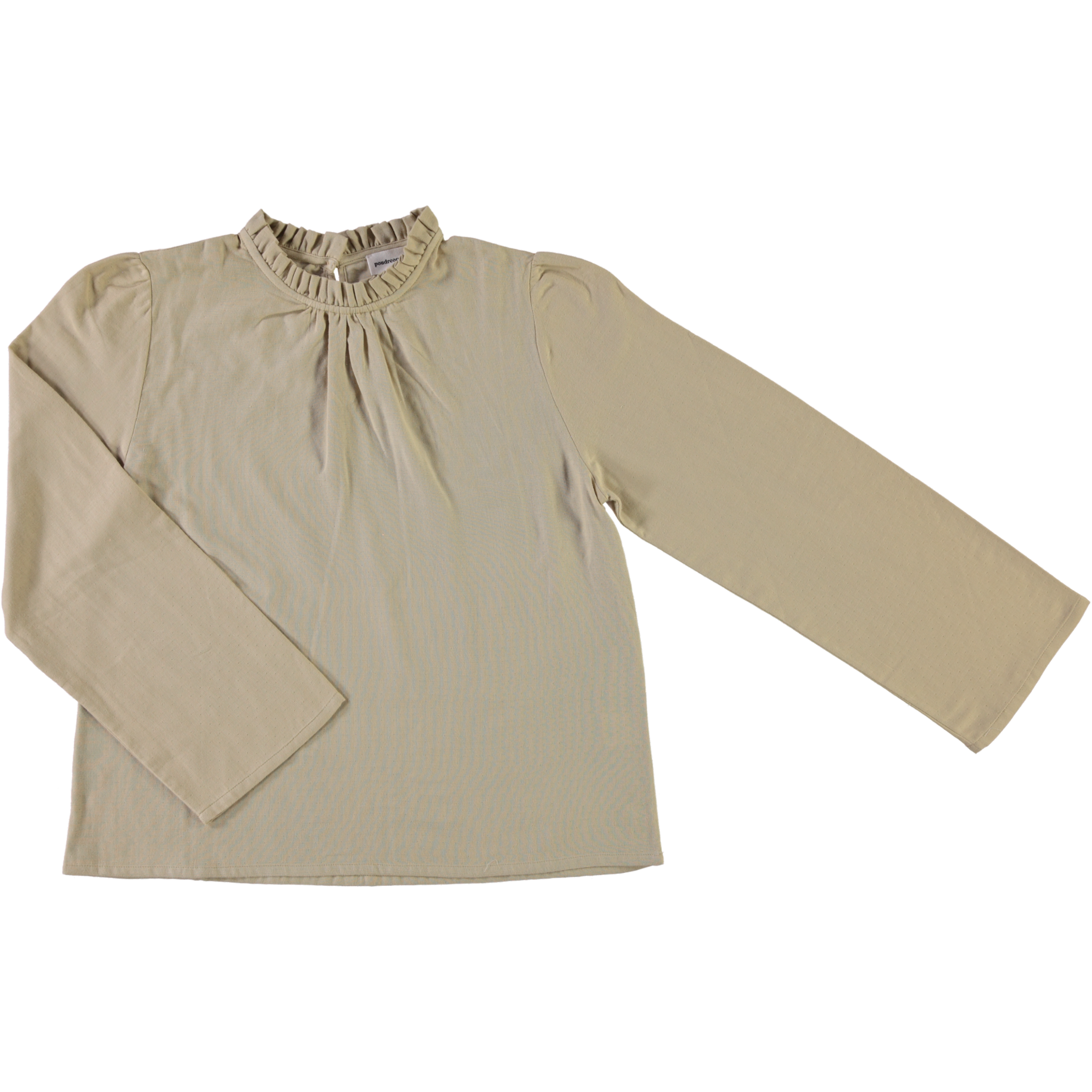 Blouse femme Patchouli en gaze de coton bio – Pale Khaki | Poudre Organic 1