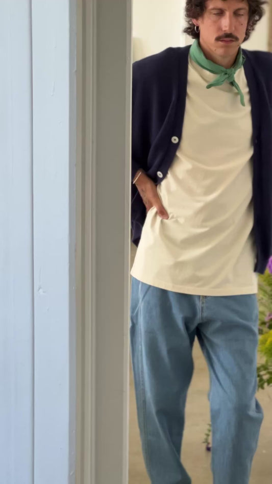 AMMI COTTON ADULT CARDIGAN Navy