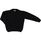 Pull femme Thé en laine recyclée et fils écologiques – Speckled black | Poudre Organic 1
