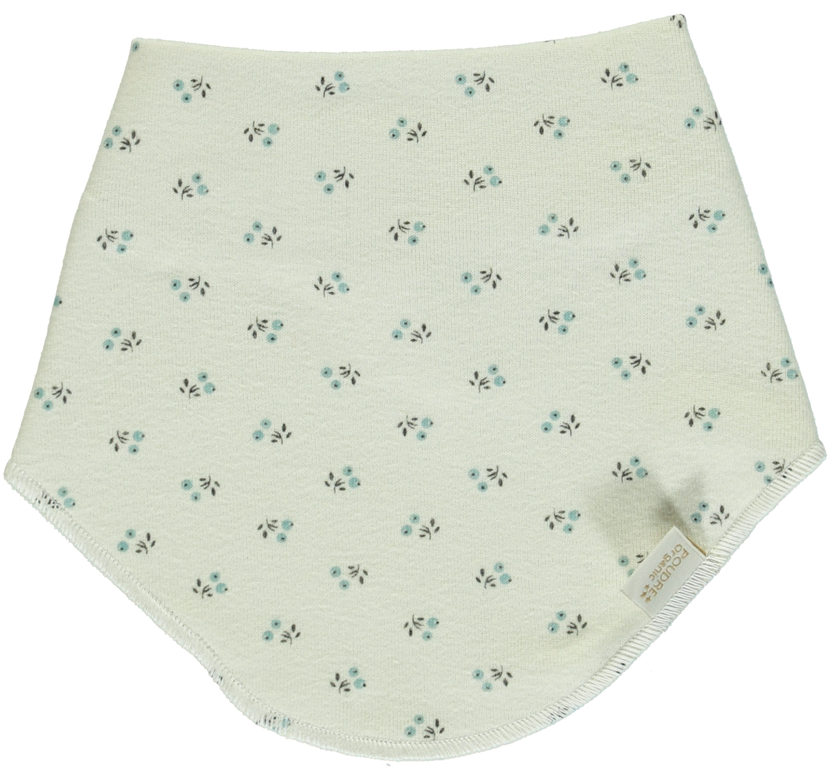 Bavoir bébé Asperule en coton bio – Hors saison blue surf | Poudre Organic 1