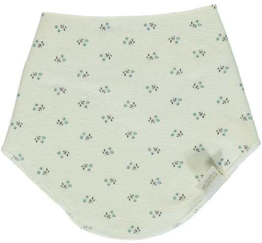 Bavoir bébé Asperule en coton bio – Hors saison blue surf | Poudre Organic 1