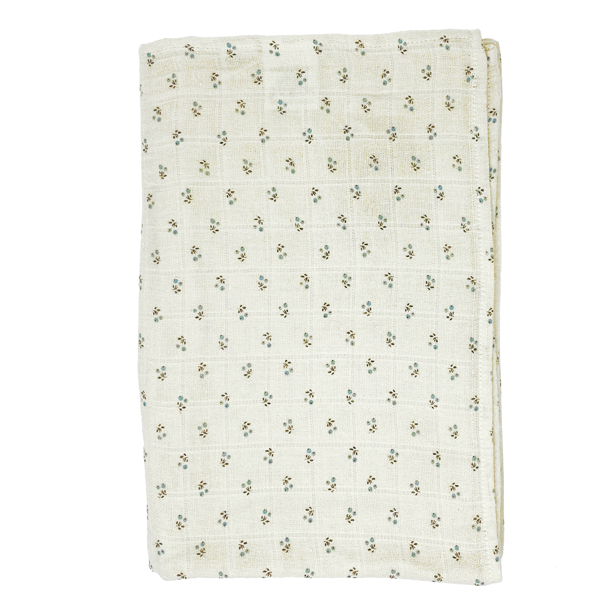 Grand lange bébé Sésame en coton bio – Hors saison blue surf | Poudre Organic 1