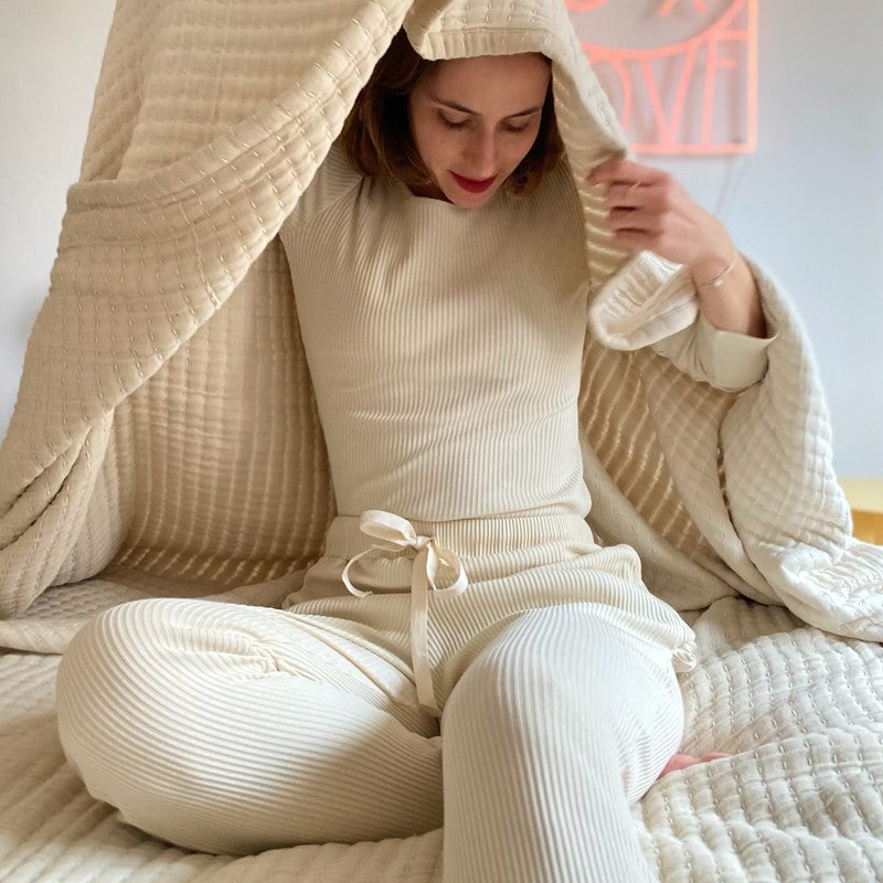 Pantalon ONONIS côtelé [Almond Milk] Madame