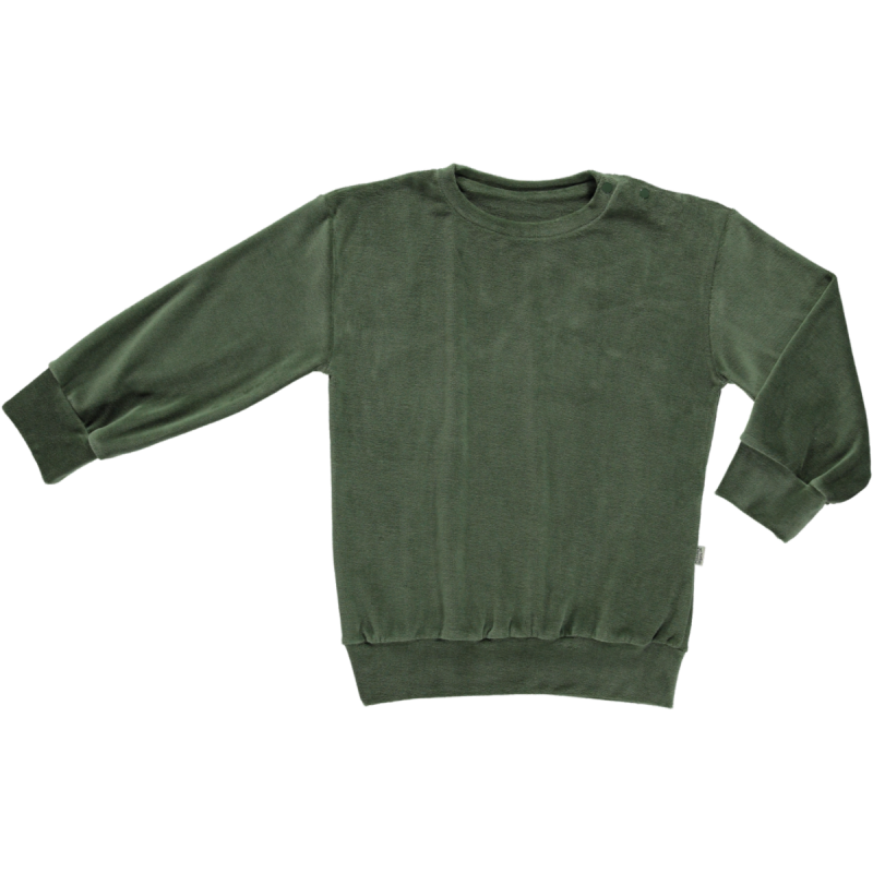 Forest green crew neck top sweatshirt