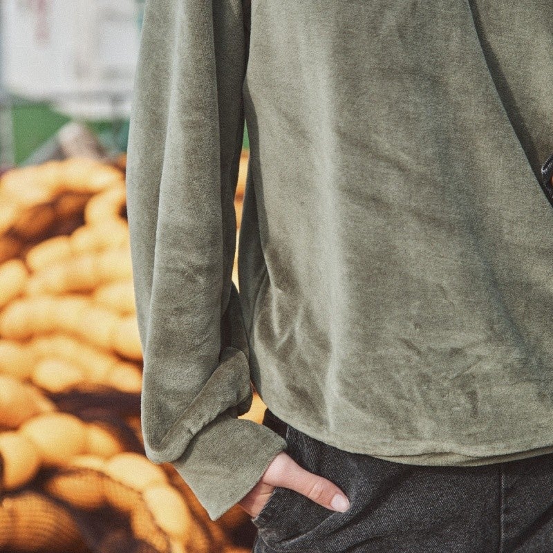 SWEATSHIRT CASSANDRE • Velours [Forest Green]