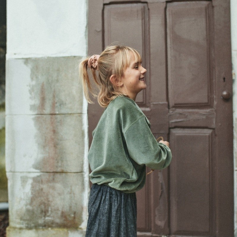 SWEATSHIRT CASSANDRE • Velours [Forest Green]