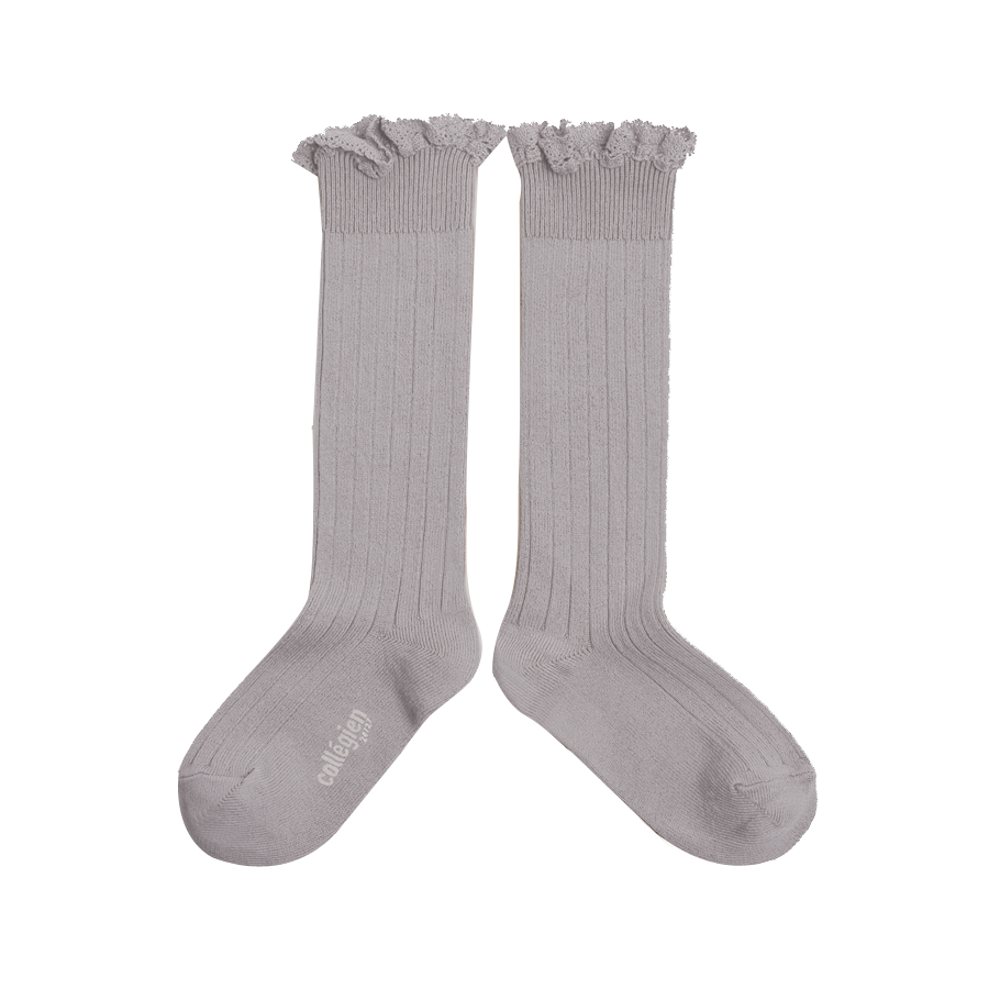 CHAUSSETTES JOSEPHINE à dentelles [Jour de Pluie]