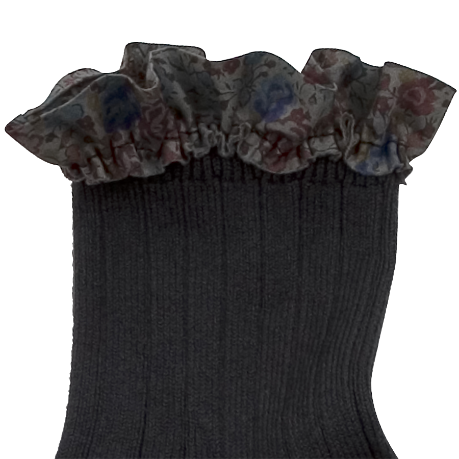 CHAUSSETTES CHARLOTTE [Pierre de Volvic] à dentelles Liberty