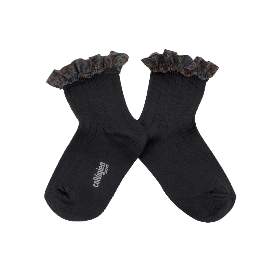 CHAUSSETTES CHARLOTTE [Pierre de Volvic] à dentelles Liberty