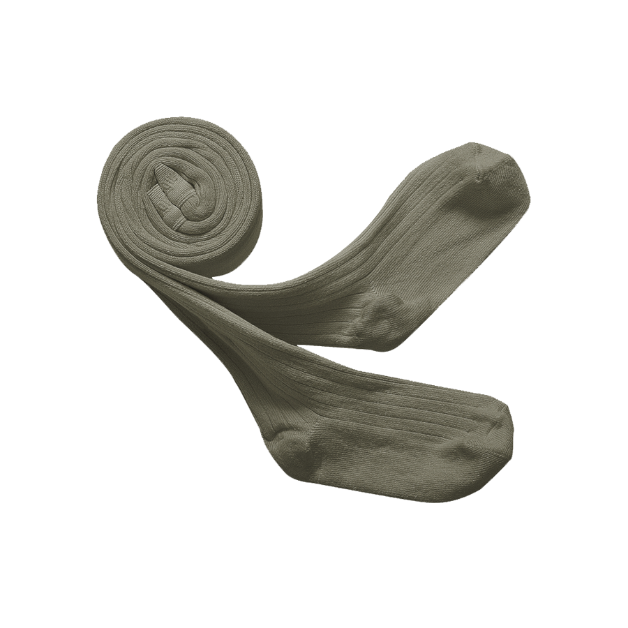 COLLANTS LOUISE à côtes [Sauge]