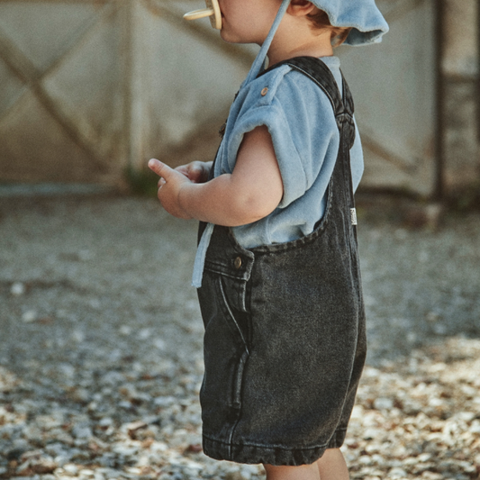 SALOPETTE PRUNE  • [Denim-Noir]