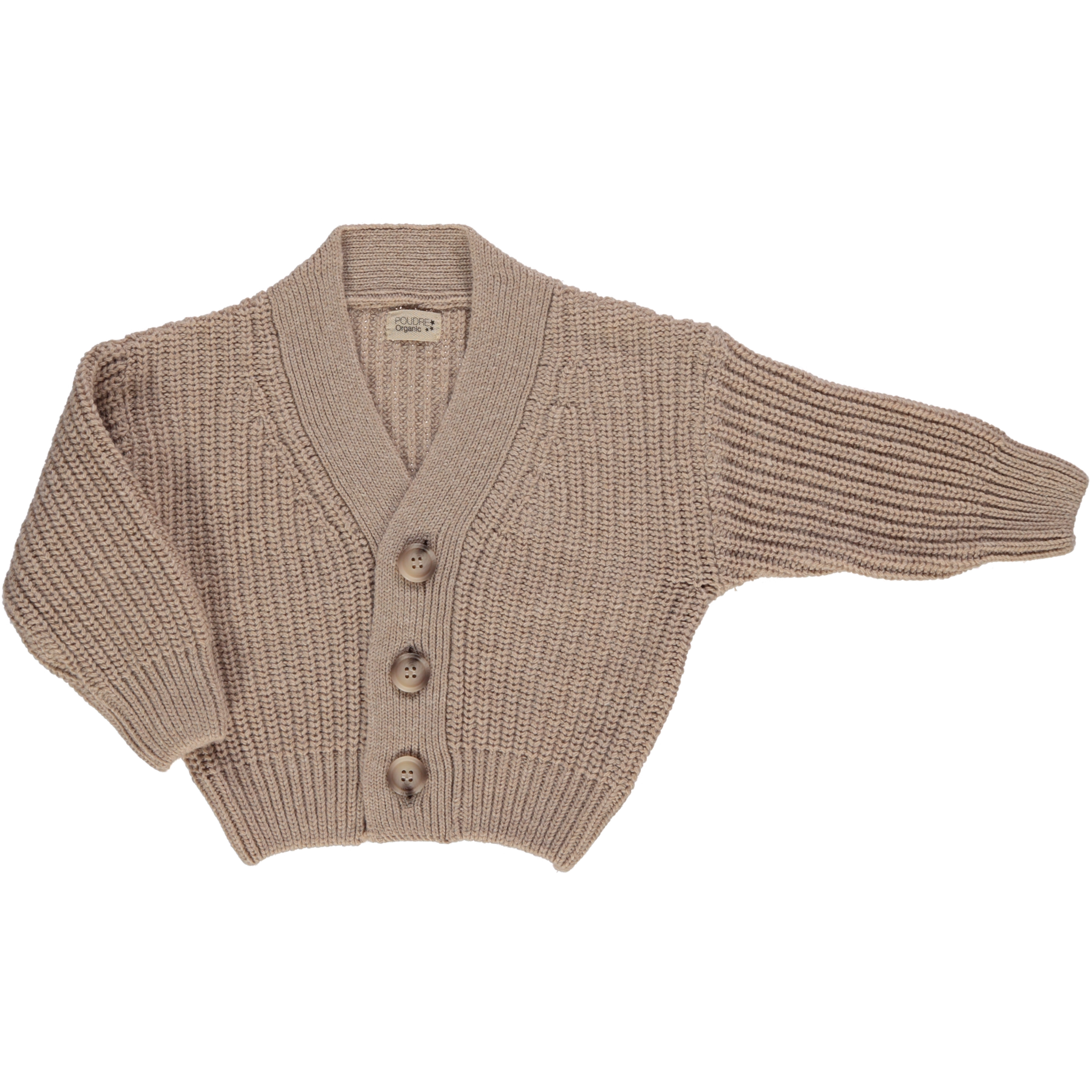 Cardigan oversize en tricot côtelé avec poches avant