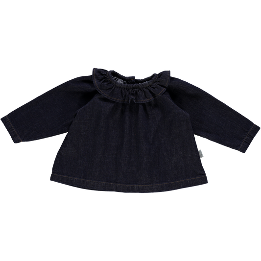 BLOUSE CHARME DENIM • [Denim-Dark-Blue]