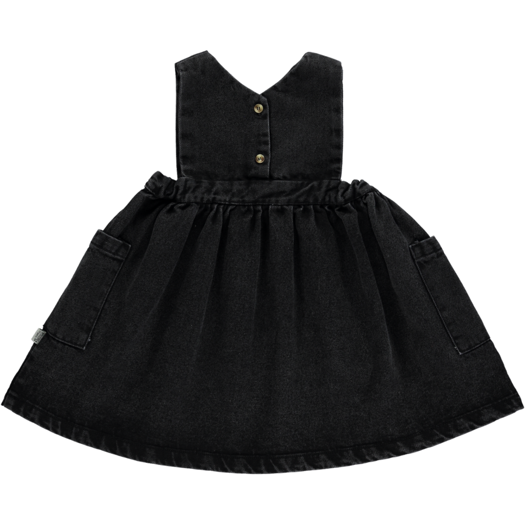 ROBE MANGUE [Denim-Noir]