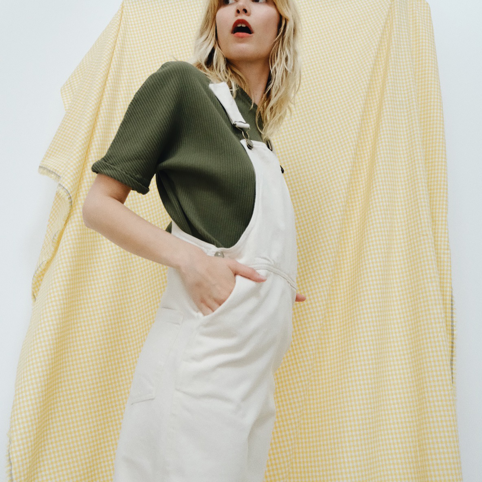 SALOPETTE PRUNE  • [Denim-Ecru]