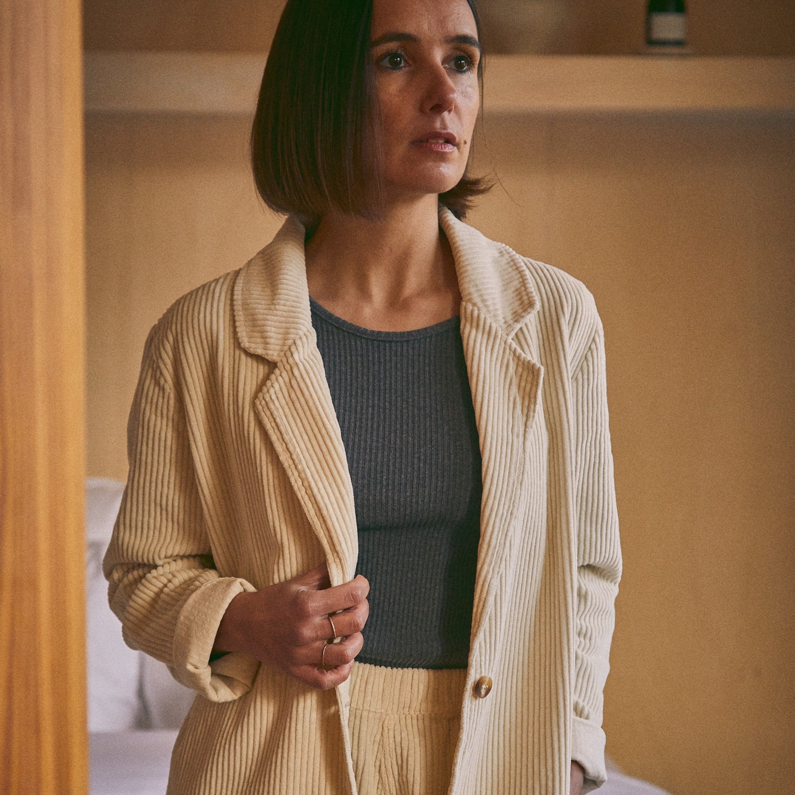 BLAZER CORDUROY JACKET Almond Milk XS Almond Milk