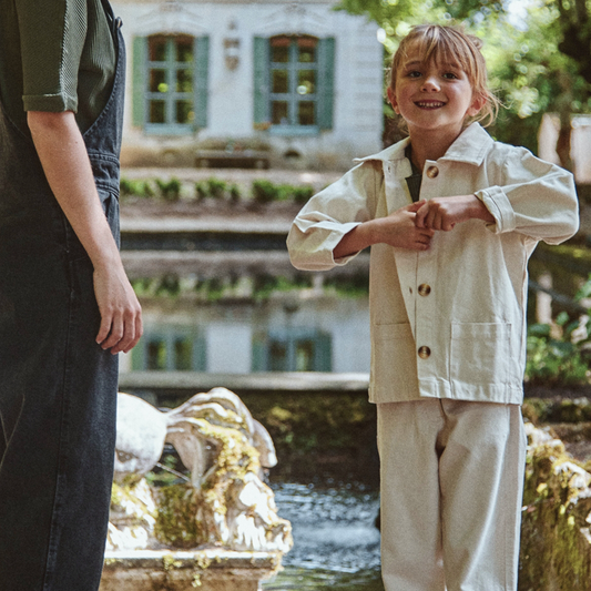 VESTE MURE  • [Denim-Ecru]